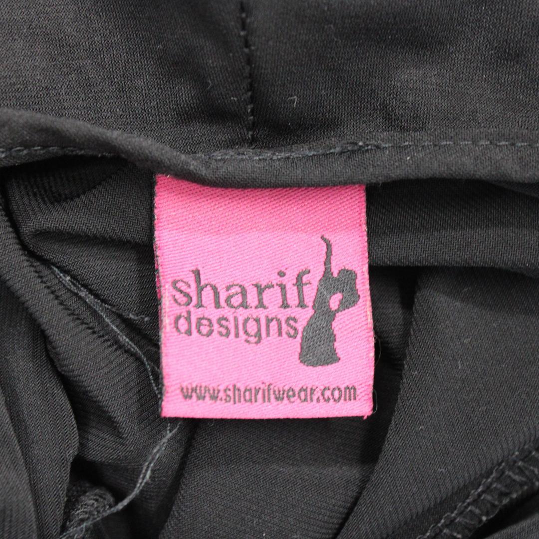 【ベリーダンス用衣装】ブラック sharif designs レッスン着 真っ黒