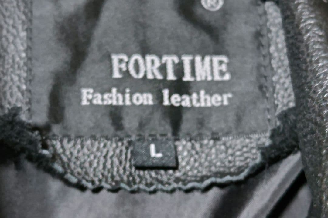 ぼ*ち様 カッコいい牛革ライダースジャケット L 黒