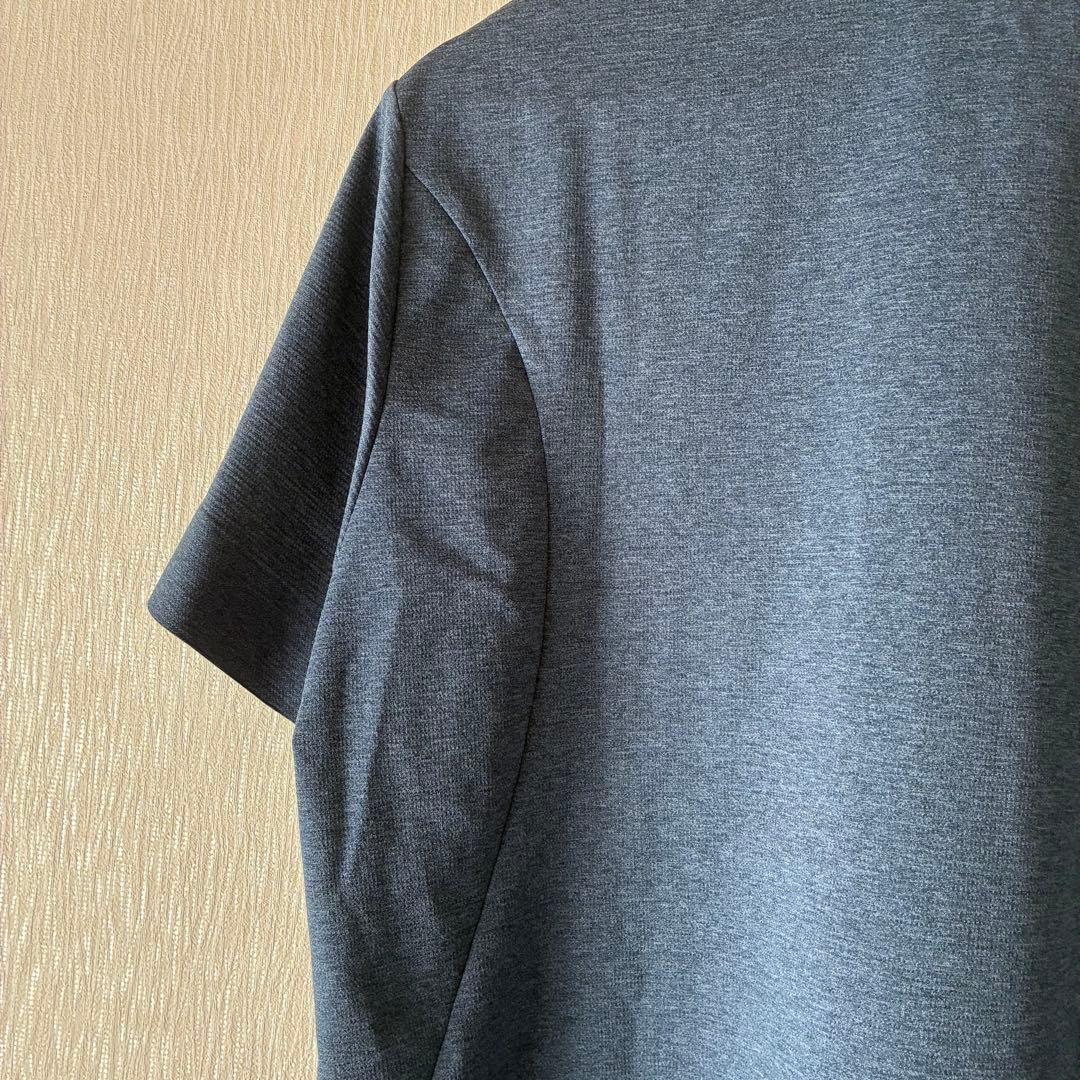 PEALY GATES PPG ハーフジップ ポロシャツ サイズ5 Lネイビー