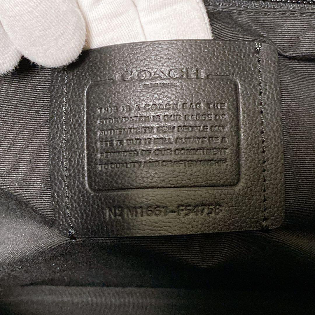 美品　COACHコーチ　メトロポリタン　トートバッグ　レザー　オールブラック　黒