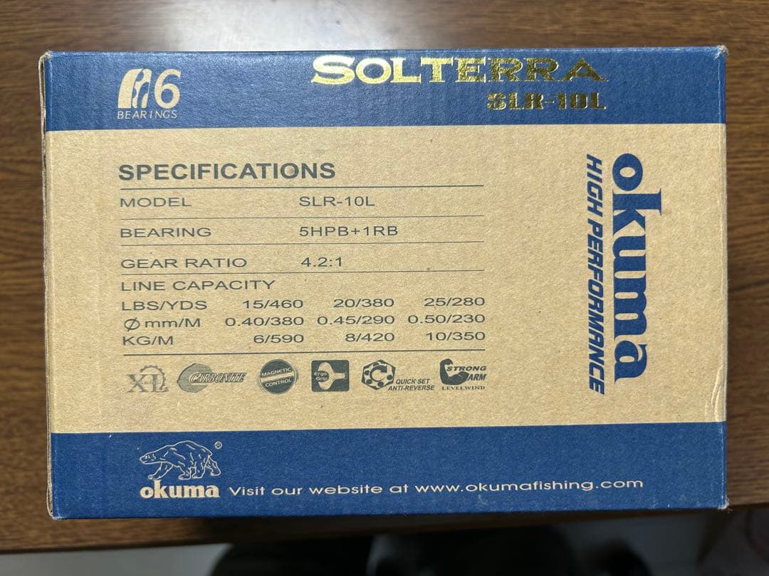 okuma SLR-10L ベイトリール