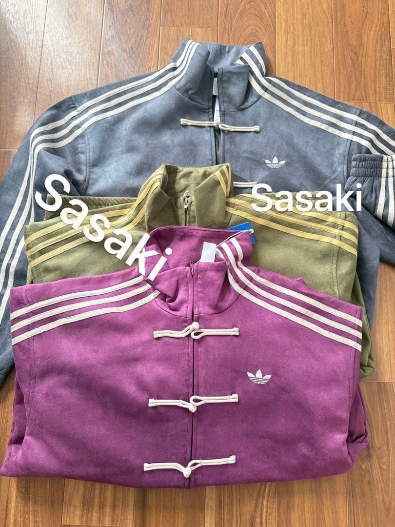 即日発送海外限定adidas originals スエード トラックジャケットL