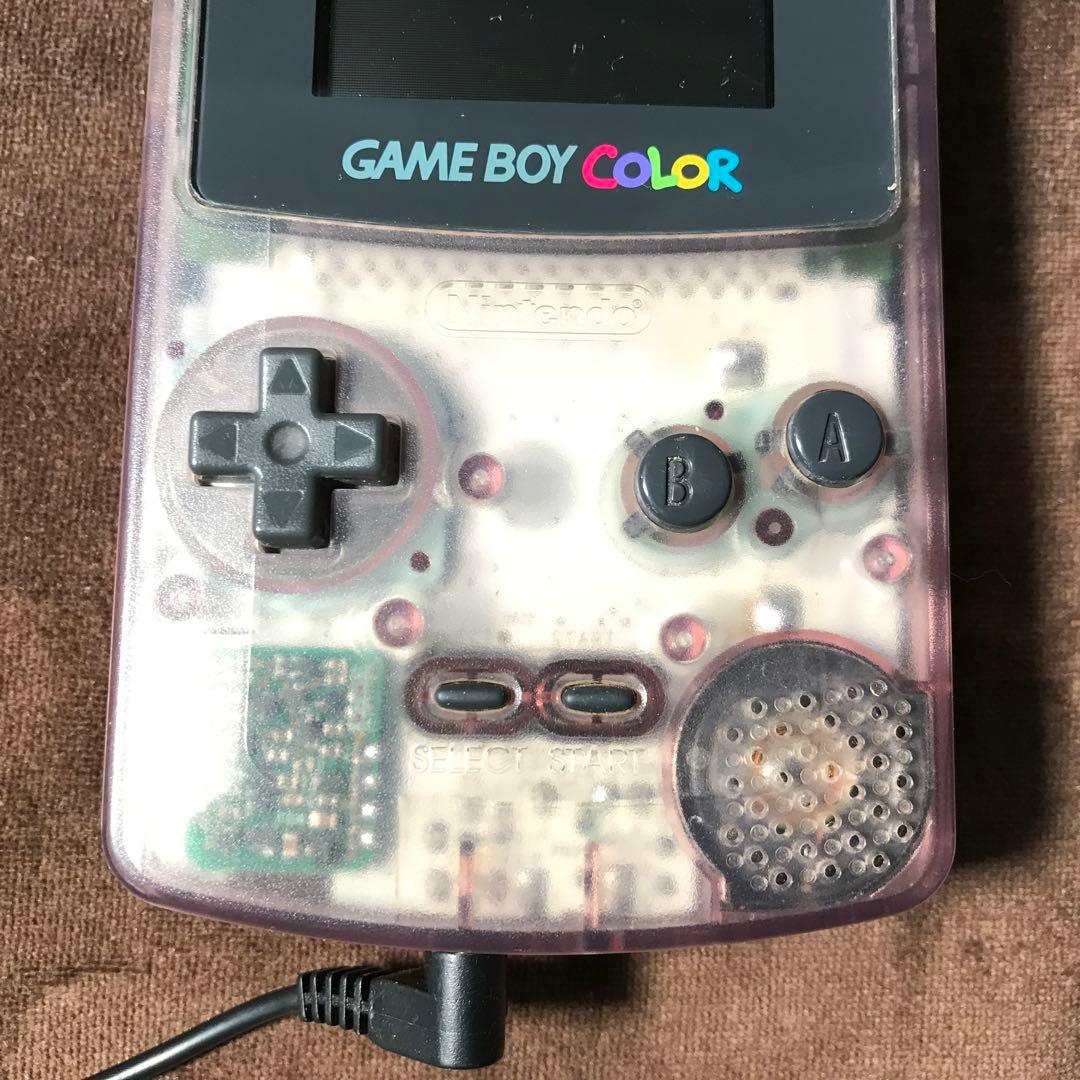 任天堂ゲームボーイカラー人気のクリアーパープル良品❤️動作確認済み