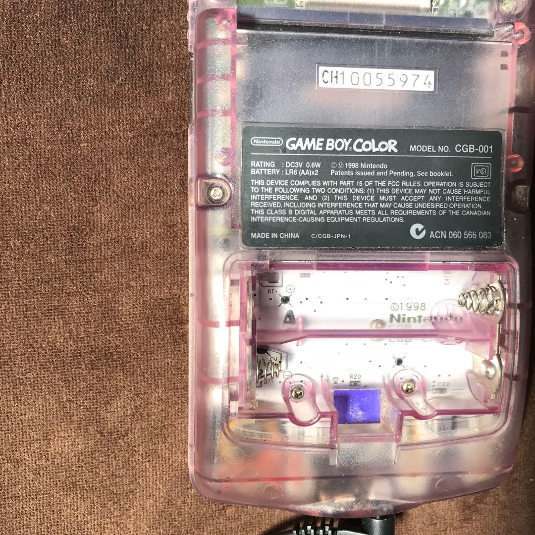 任天堂ゲームボーイカラー人気のクリアーパープル良品❤️動作確認済み