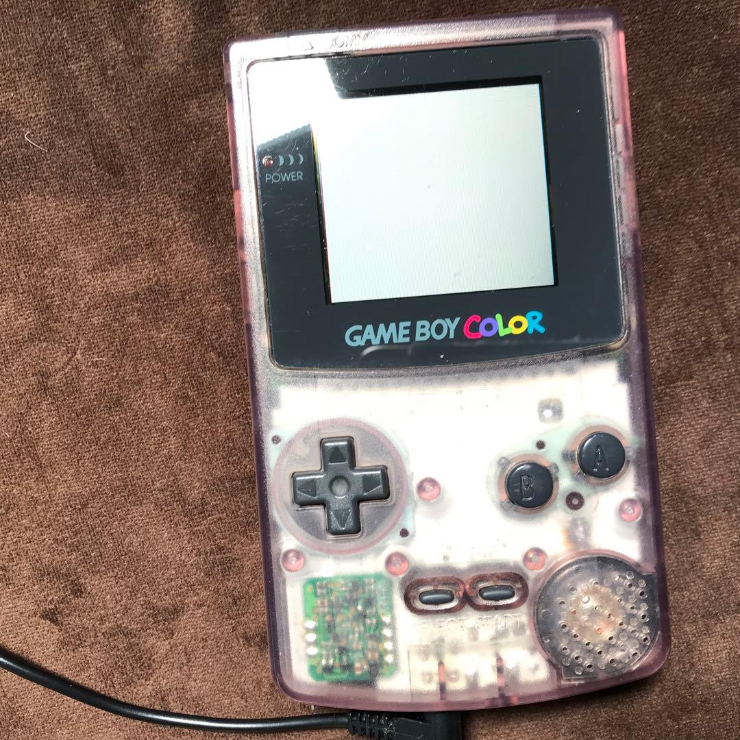 任天堂ゲームボーイカラー人気のクリアーパープル良品❤️動作確認済み