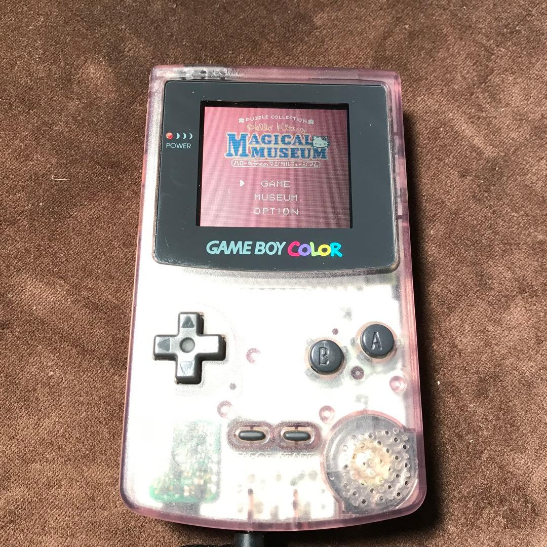 任天堂ゲームボーイカラー人気のクリアーパープル良品❤️動作確認済み