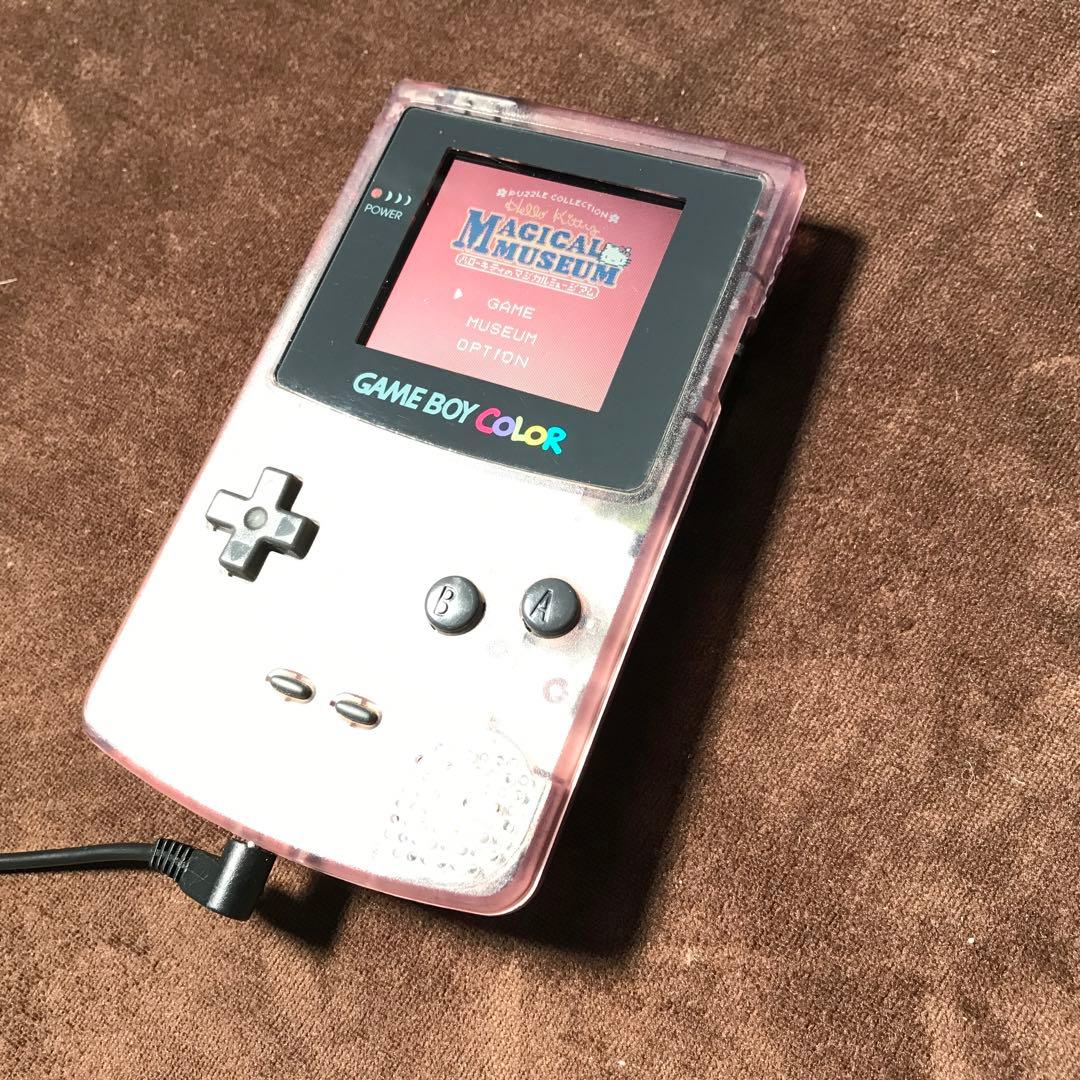 任天堂ゲームボーイカラー人気のクリアーパープル良品❤️動作確認済み