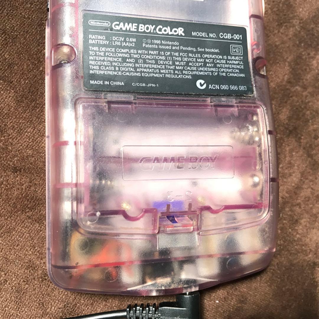 任天堂ゲームボーイカラー人気のクリアーパープル良品❤️動作確認済み