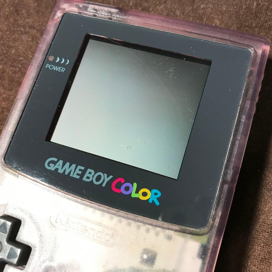任天堂ゲームボーイカラー人気のクリアーパープル良品❤️動作確認済み