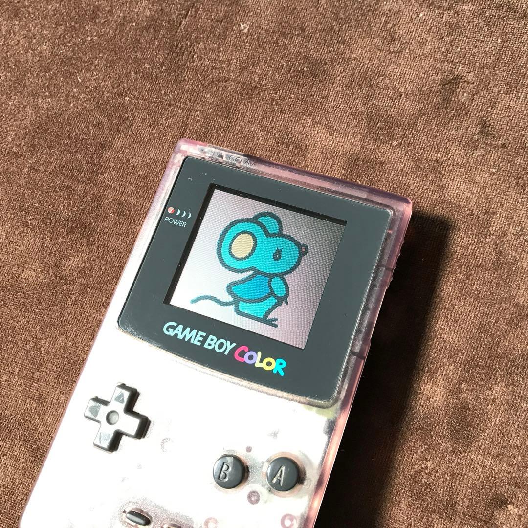 任天堂ゲームボーイカラー人気のクリアーパープル良品❤️動作確認済み