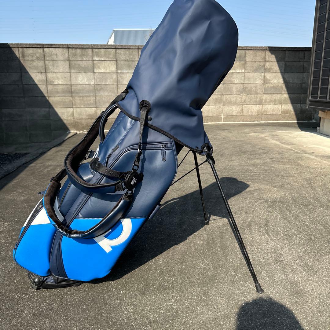 f*0様 Vessel ジーフォア　コラボ　ゴルフバッグ スタンド付き 青黒　G