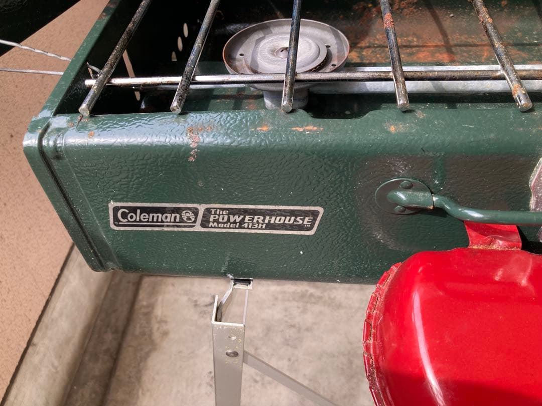 Coleman ツーバーナー　純正スタンドキャリングケース付　実用品