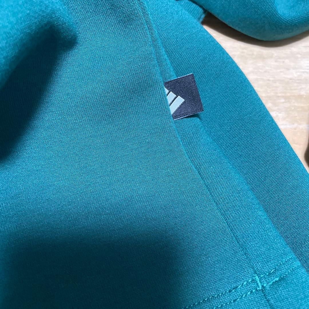 【新品】adidas ゴルフウェア　XL 長袖ポロシャツ　襟付き　グリーン