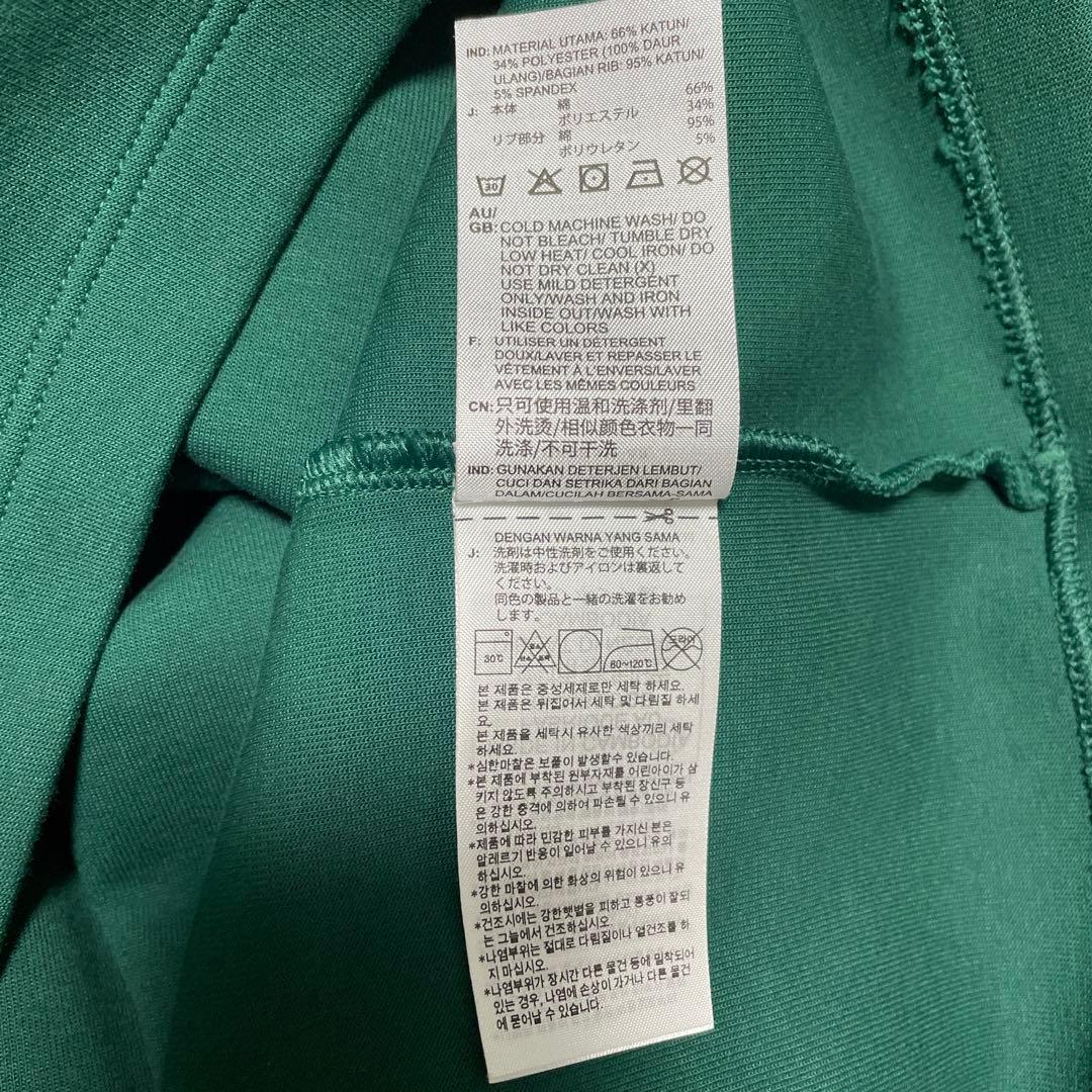 【新品】adidas ゴルフウェア　XL 長袖ポロシャツ　襟付き　グリーン