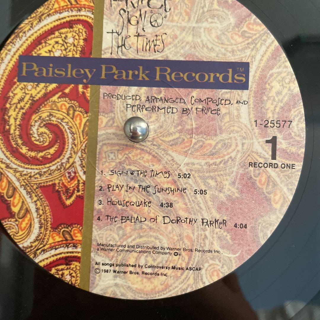 PRINCE - SIGN OF THE TIMES プリンス　レコード
