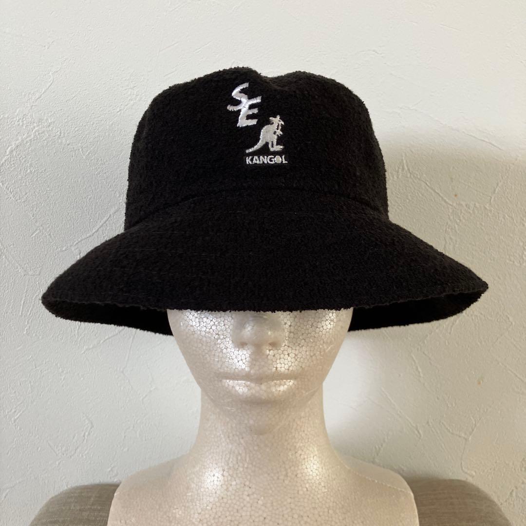 希少　WINDANDSEA × KANGOL バケットハット　ブラック　L