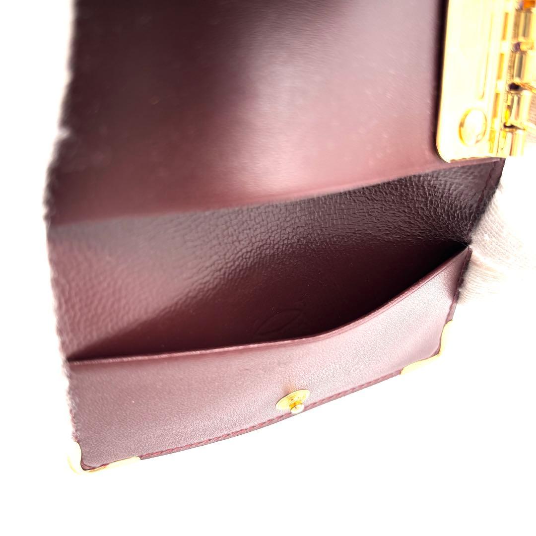 未使用保管品 カルティエ 6連 キーケース マストライン レザー ユニセックス