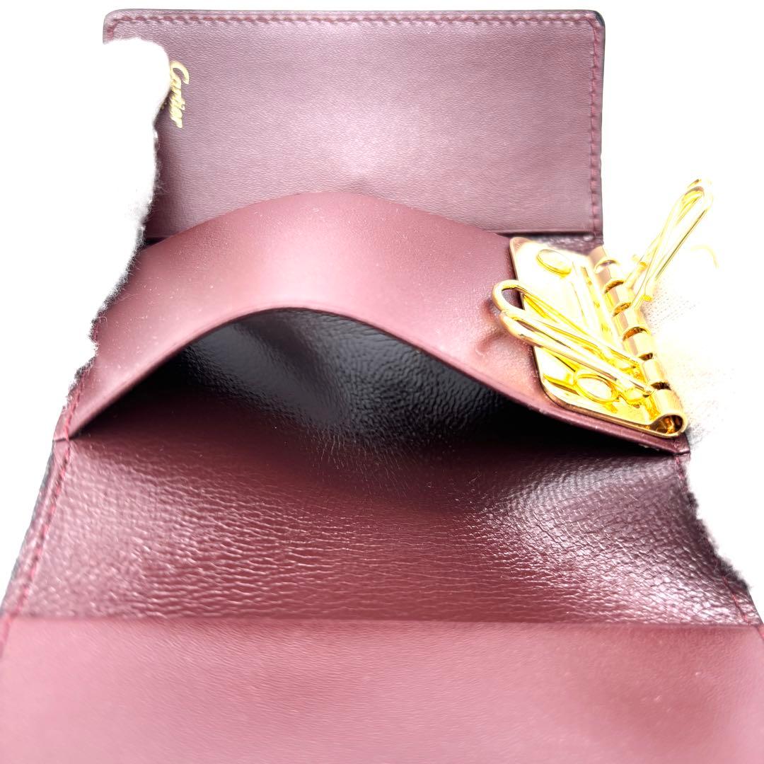 未使用保管品 カルティエ 6連 キーケース マストライン レザー ユニセックス