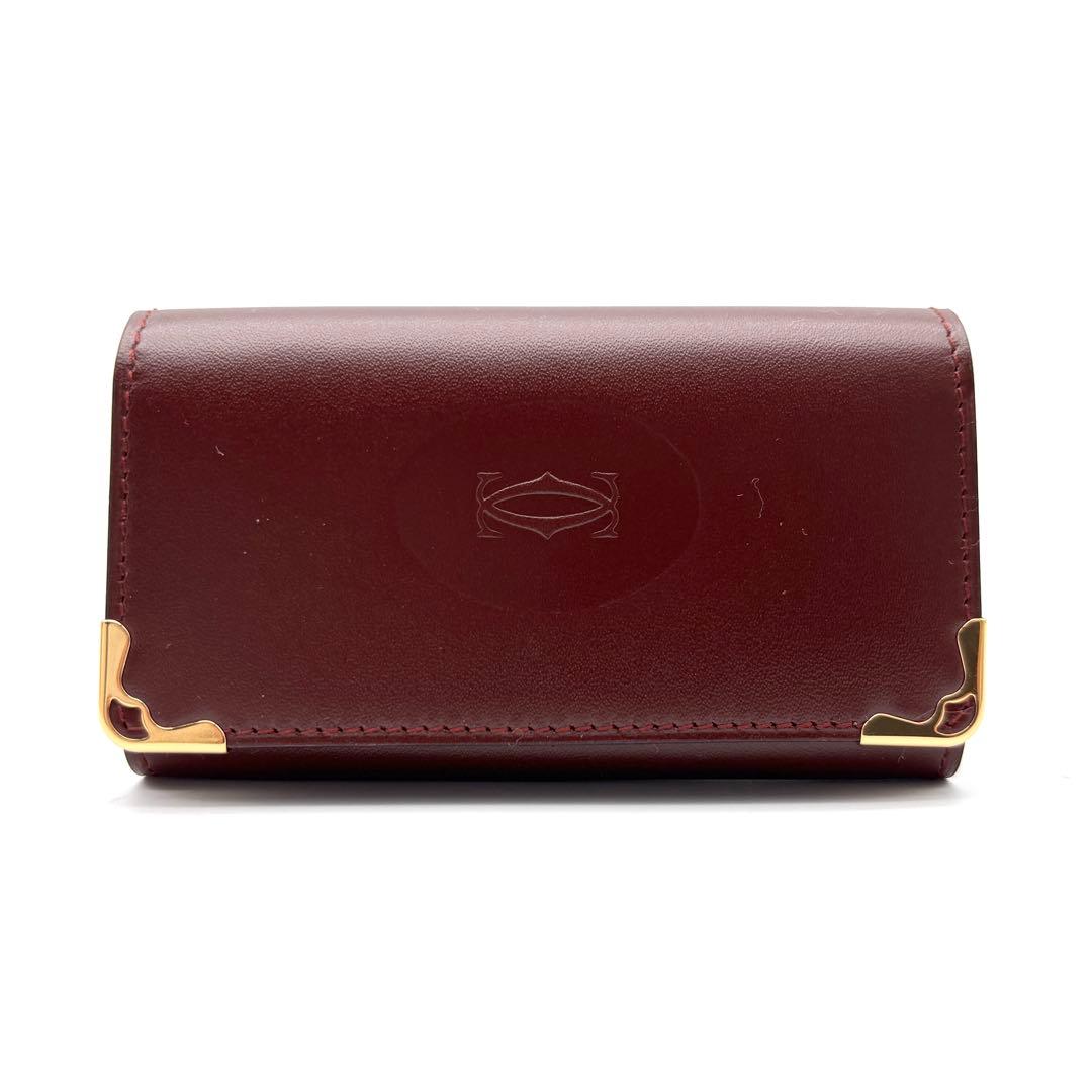 未使用保管品 カルティエ 6連 キーケース マストライン レザー ユニセックス