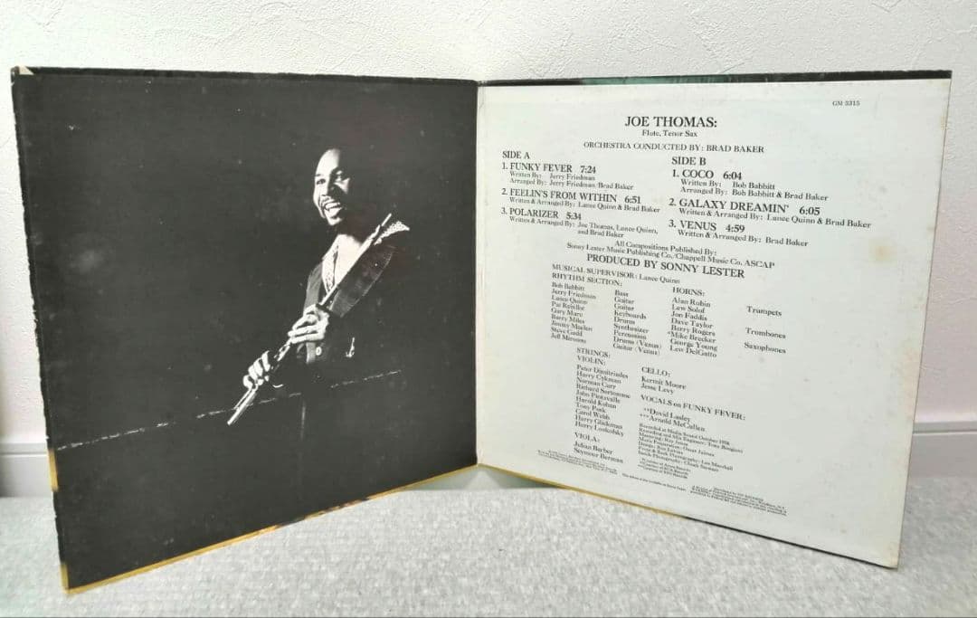 洋楽 JOE THOMAS/FEELIN'S FROM WITHIN 1LP