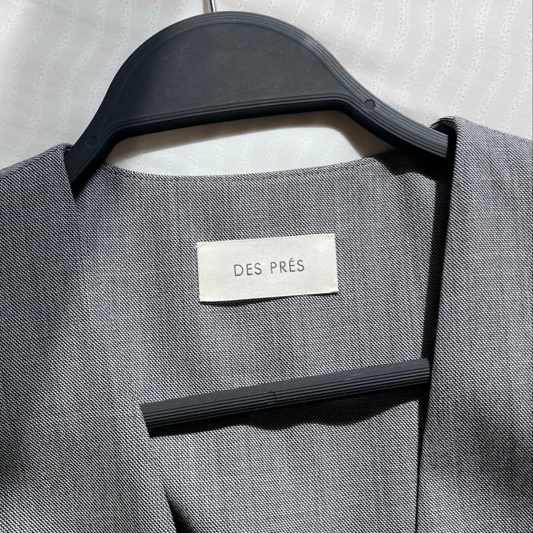 【完売品】DES PRES ウールシルクシャークスキン Vネックジレ