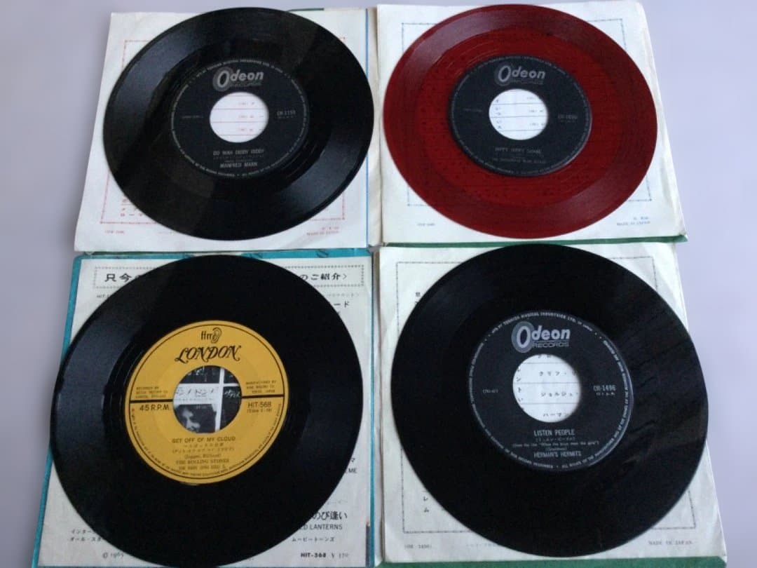1960年代ブリティッシュ・ロック 初回シングル12枚　赤盤