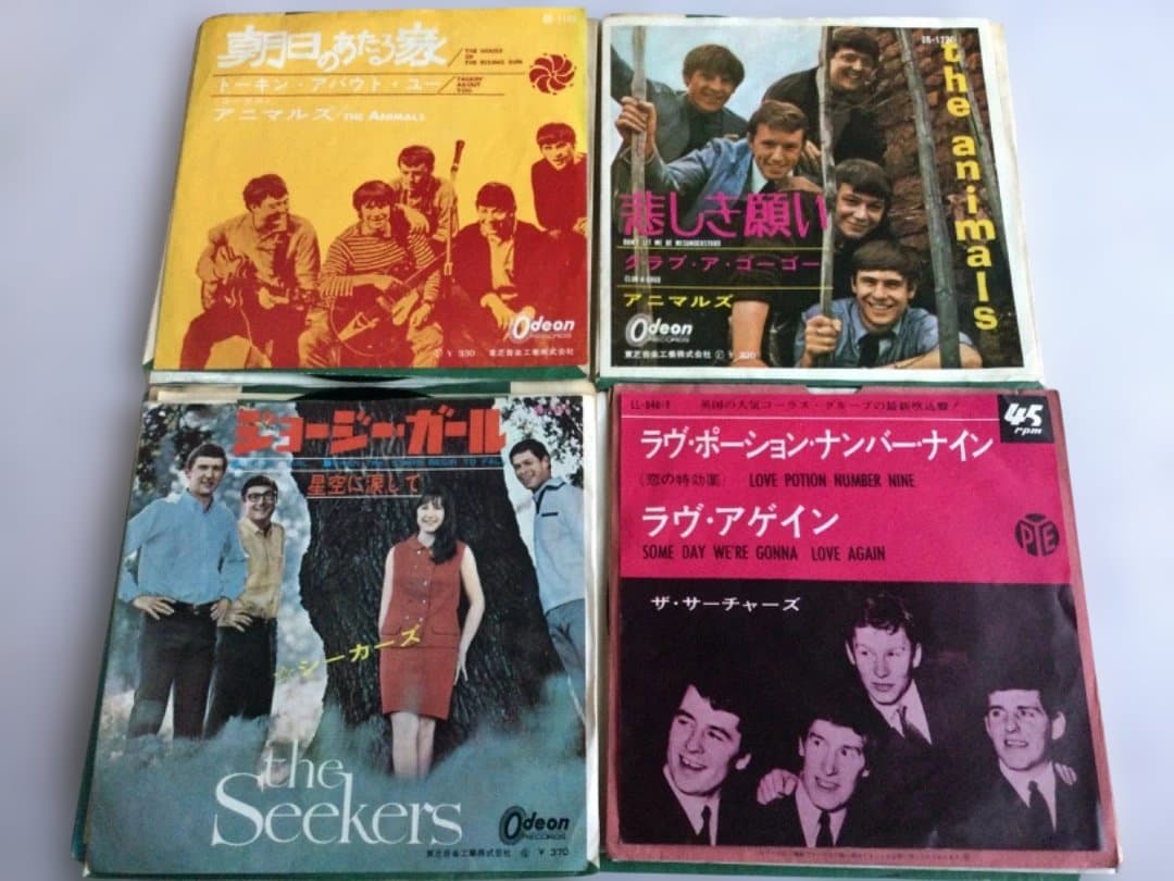 1960年代ブリティッシュ・ロック 初回シングル12枚　赤盤