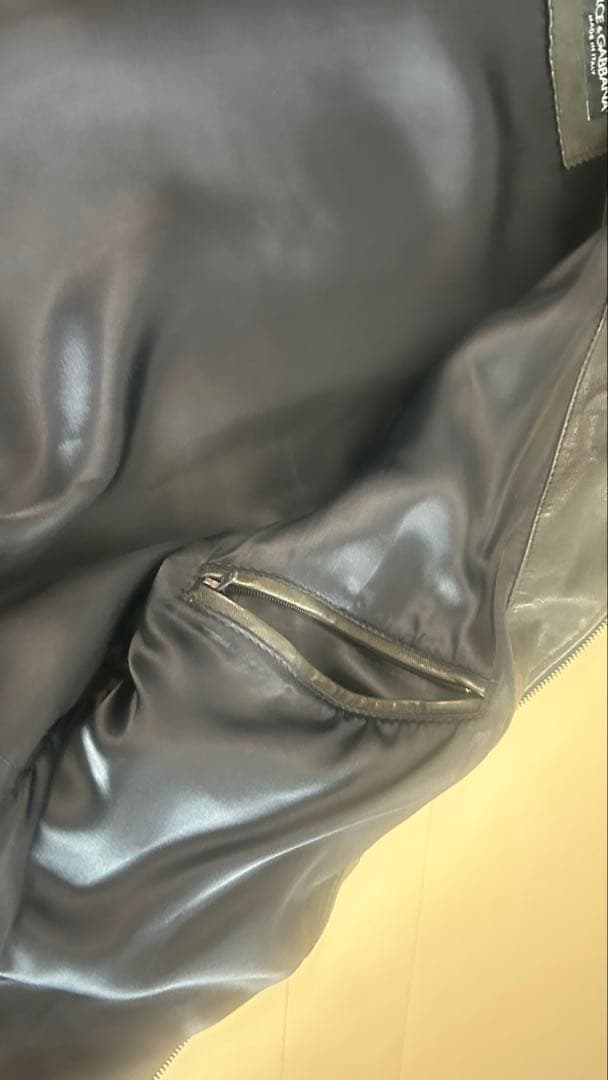 F*7様 DOLCE&GABBANA ブラックレザージャケット