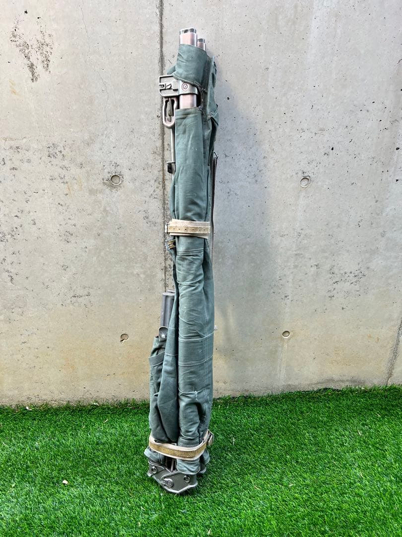 フランス軍？　担架　キャンプ用コット　サバゲー小道具などに　折り畳み簡易ベッド