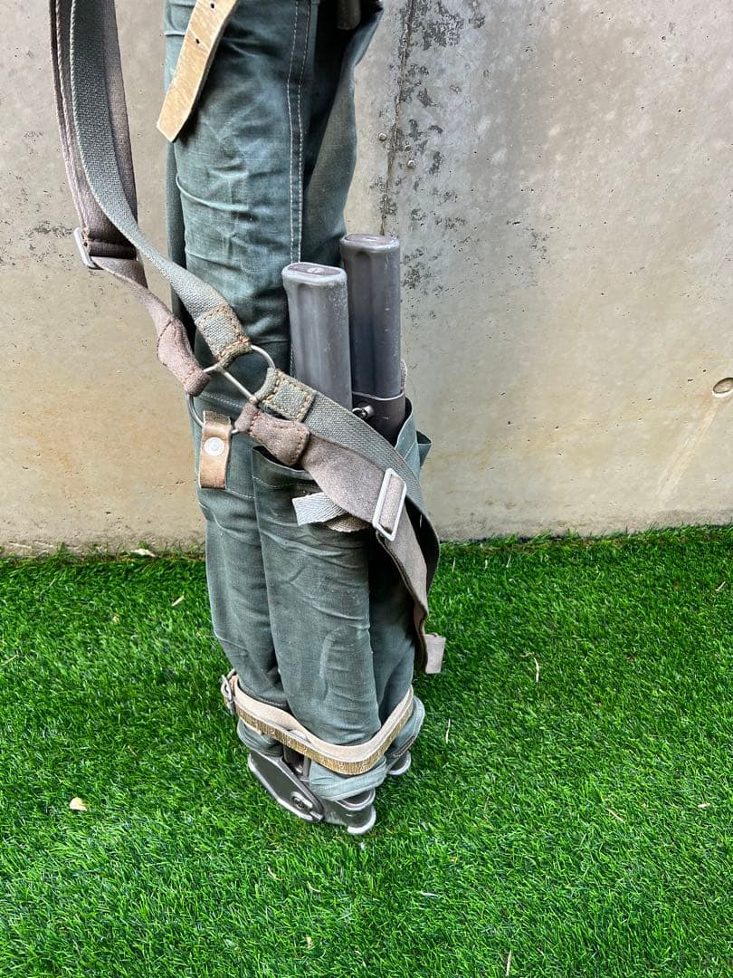 フランス軍？　担架　キャンプ用コット　サバゲー小道具などに　折り畳み簡易ベッド