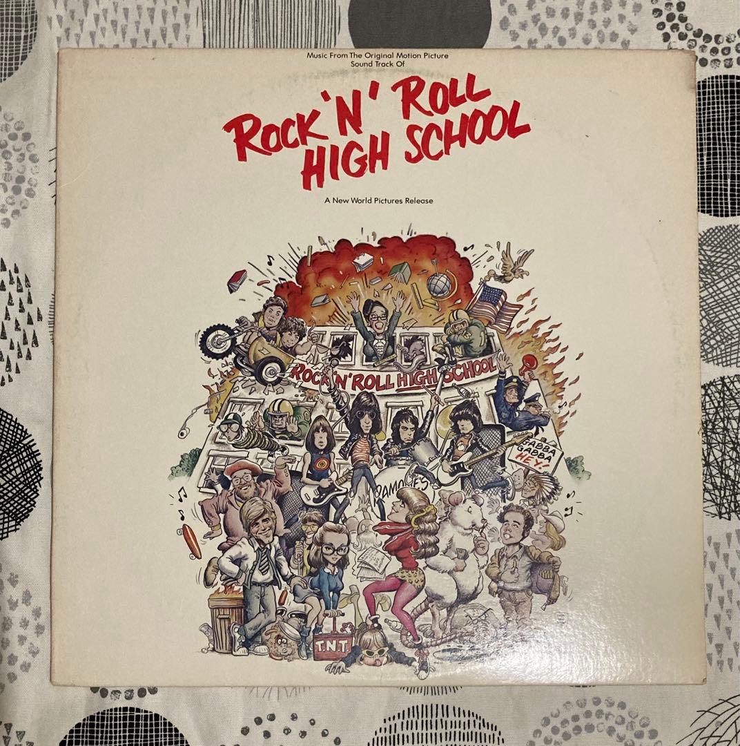 洋楽 RAMONES + ROCK ' N ' ROLL HIGH SCHOOL LP