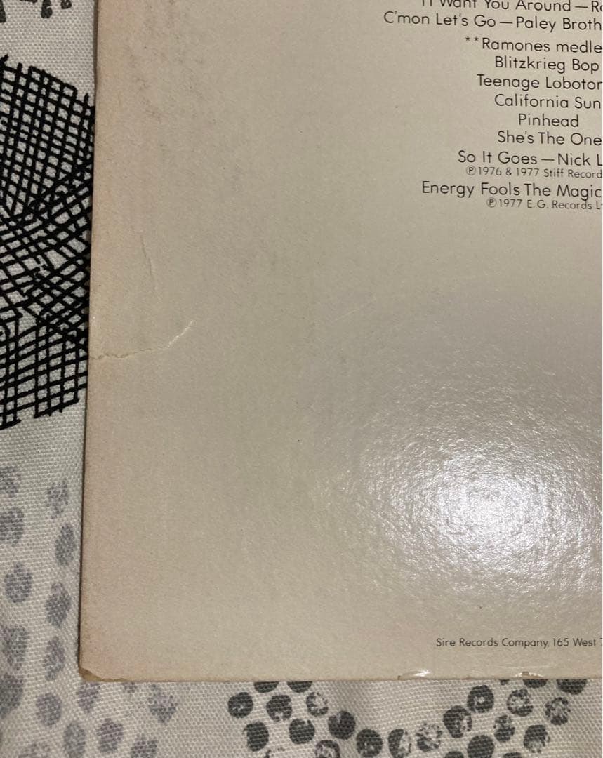 洋楽 RAMONES + ROCK ' N ' ROLL HIGH SCHOOL LP