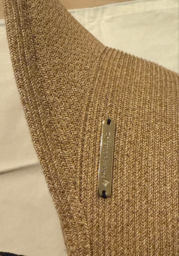 アシーナニューヨーク　ジャネット　麦わら帽子キャップ　黒リボン