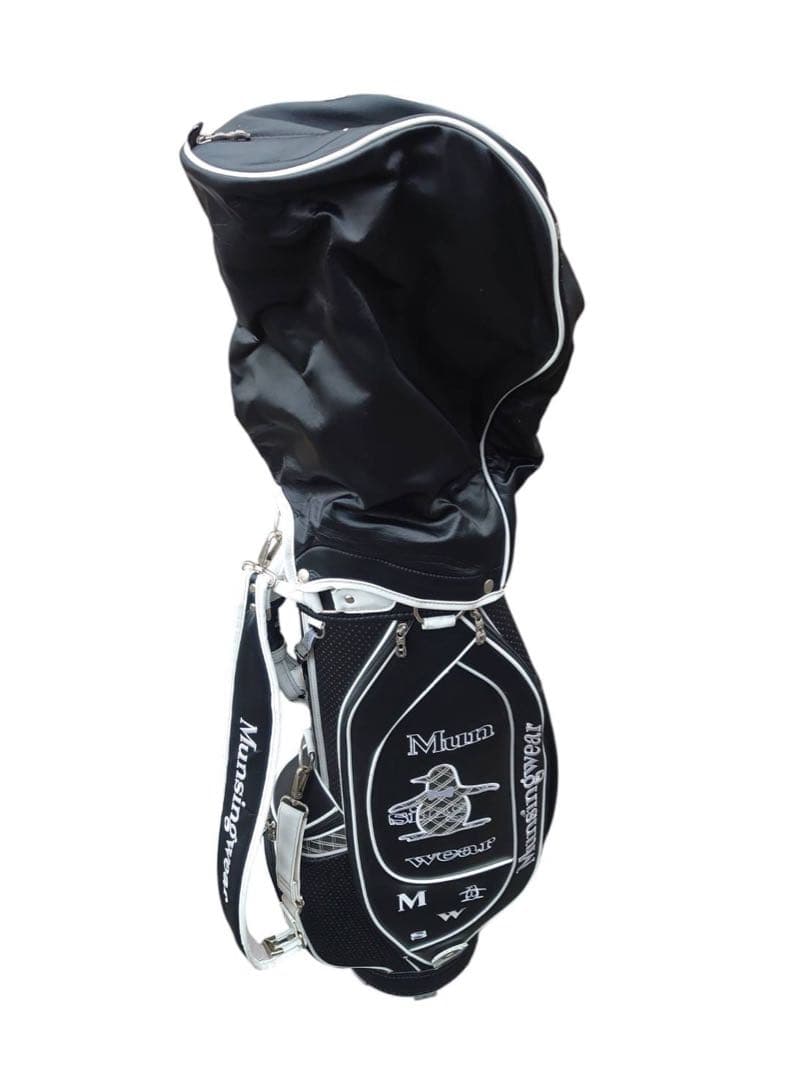マンシング　Munsingwear　キャディバッグ　ゴルフバッグ　黒