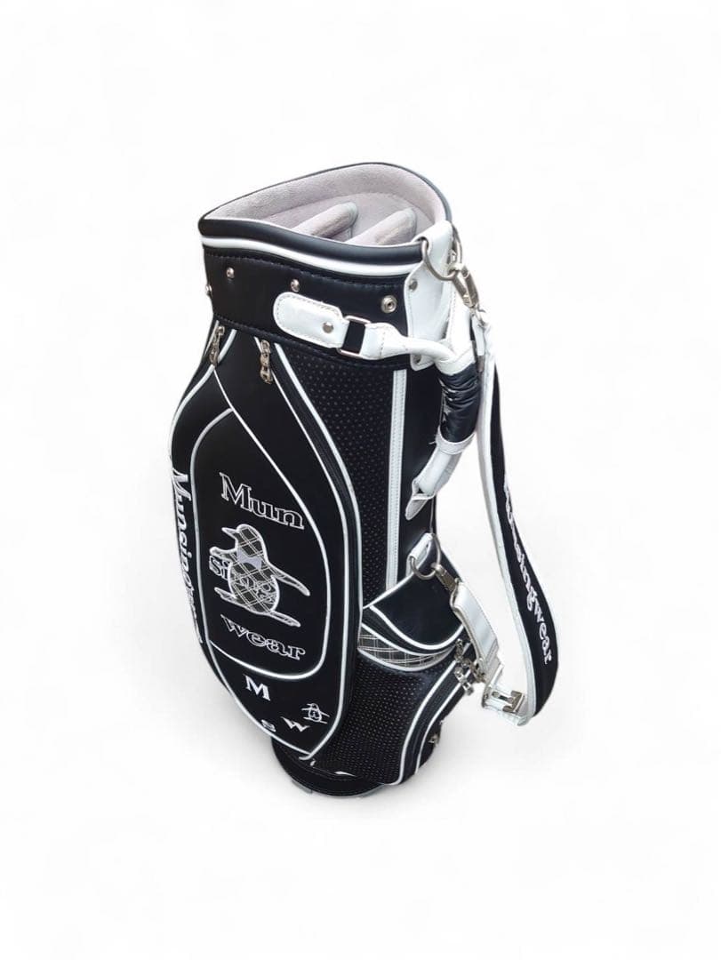 マンシング　Munsingwear　キャディバッグ　ゴルフバッグ　黒