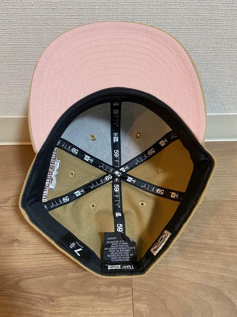 New Era 7 5/8 60.6cm フィラデルフィアフィリーズ ベージュ
