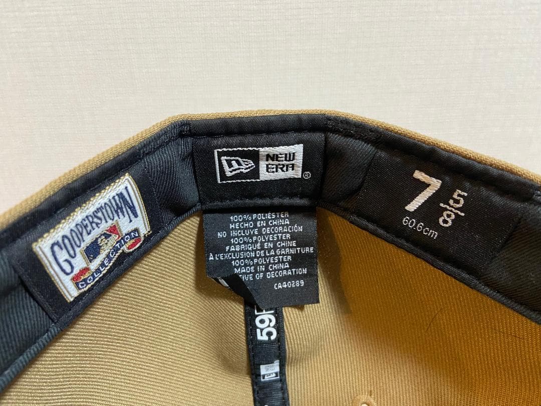New Era 7 5/8 60.6cm フィラデルフィアフィリーズ ベージュ