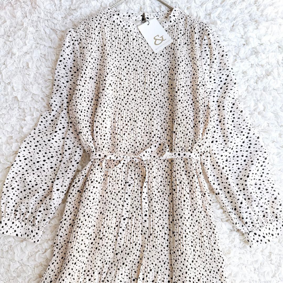 【新品】アンドバイピンキーアンドダイアン♡&by P＆D 総柄ワンピース リボン