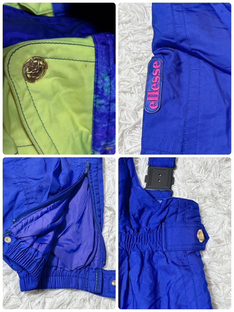 【2554】ellesse エレッセ　スキーウェア ブルー