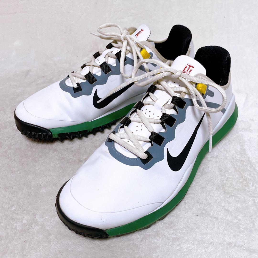 限定品 希少　NIKE　タイガーウッズ'13　ゴルフシューズ　27.5㎝　白／緑