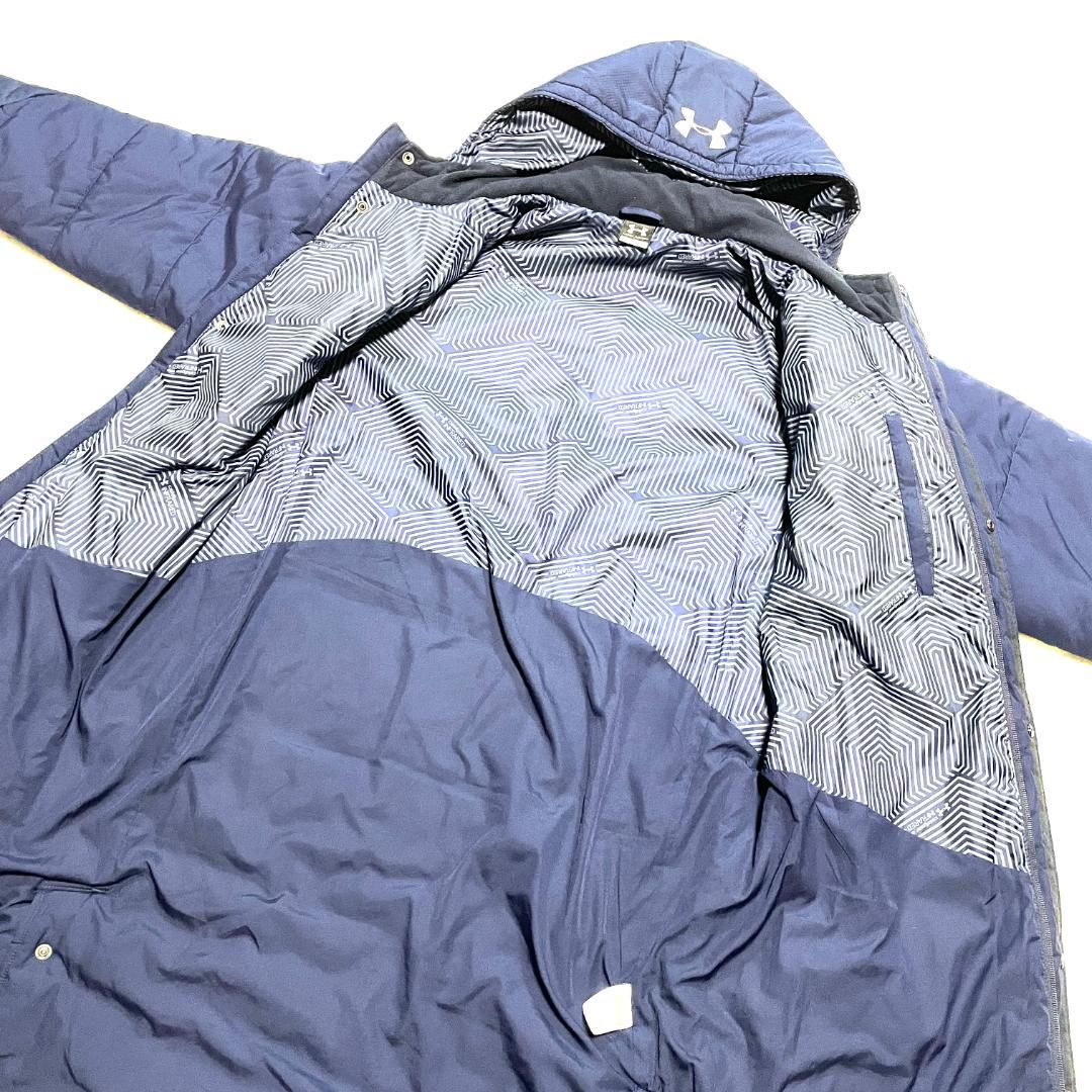 【フォロー割】 美品 アンダーアーマー 中綿ベンチコート メンズ Lサイズ