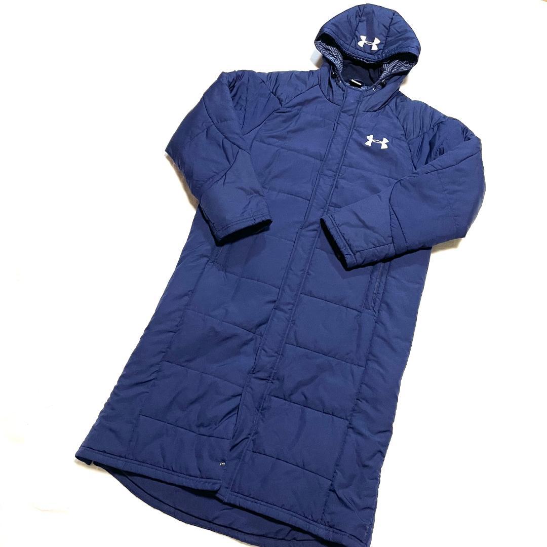 【フォロー割】 美品 アンダーアーマー 中綿ベンチコート メンズ Lサイズ