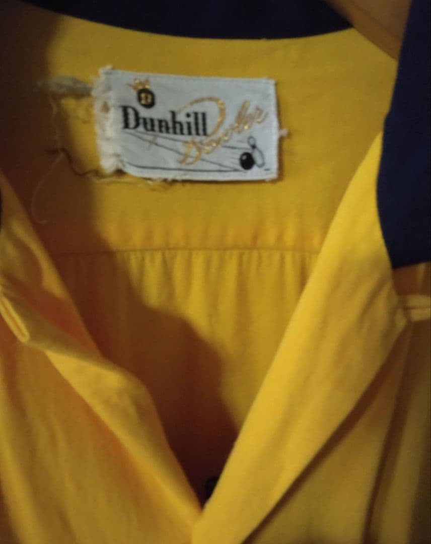 [希少50s] ボーリングシャツ Dunhill チェーンステッチ M相当