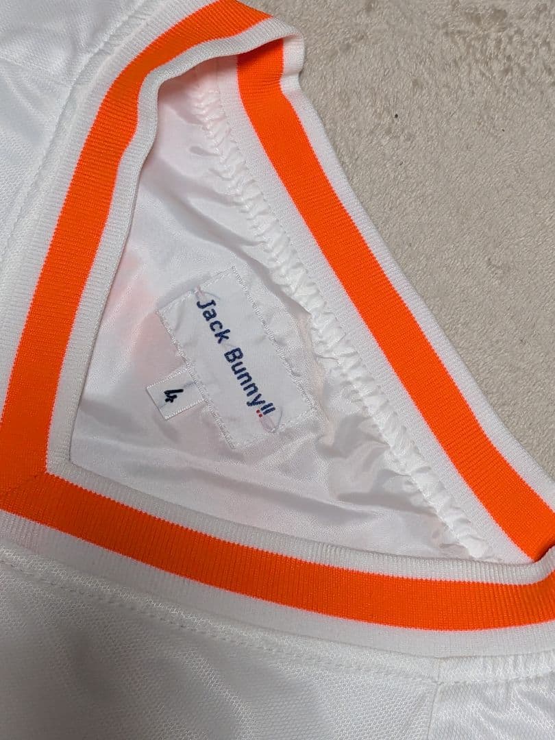 ジャックバニー　メンズ　プルオーバー　ジャケット　ホワイト　オレンジ