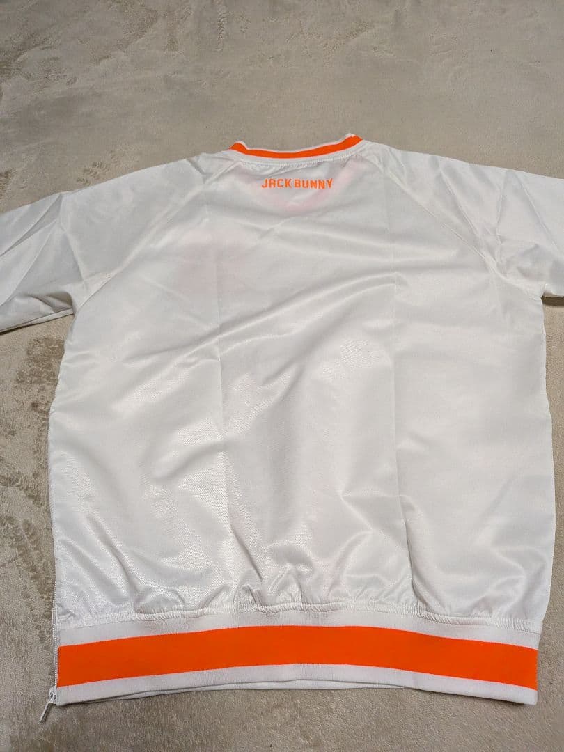 ジャックバニー　メンズ　プルオーバー　ジャケット　ホワイト　オレンジ