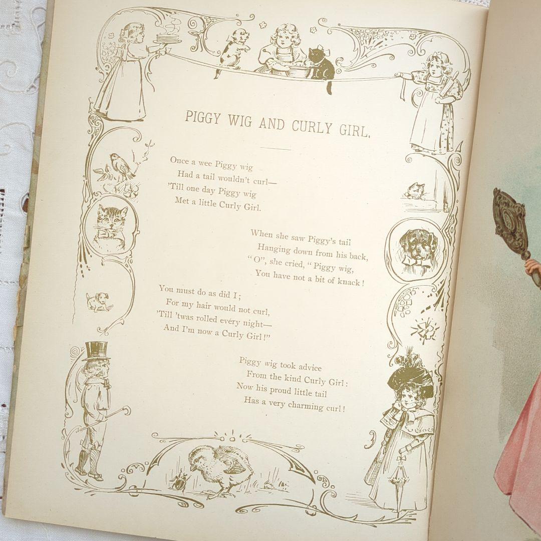 稀少1898アンティーク絵本 児童書 洋書古書 ヴィクトリアン ヴンテージ