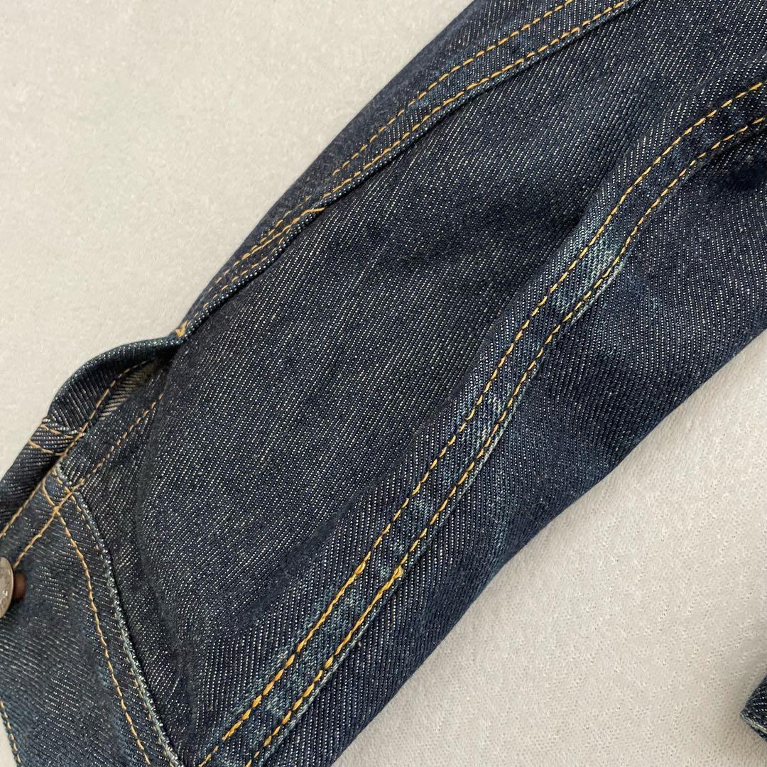 美品 復刻 Lee 三角タグ 101 真紺 デニムジャケット1411 36 S