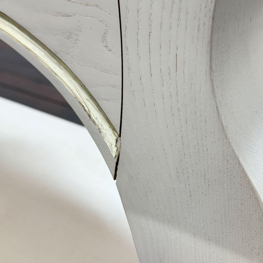 H22C13a エレガントクラシックスタイル 猫脚 大理石天板コンソールテーブル