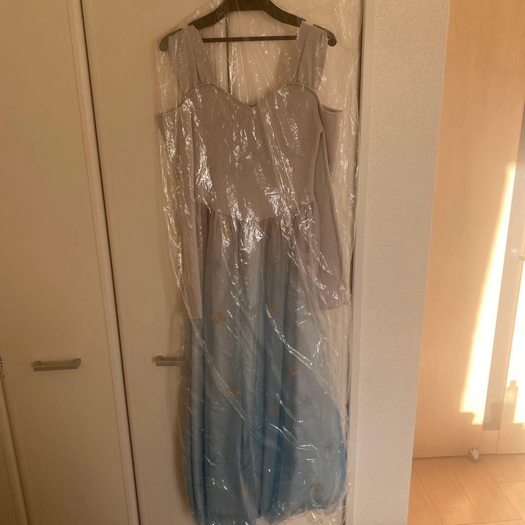 【新品】　アナと雪の女王　チュールドッキングワンピース　アナ雪　エルサ　ドレス