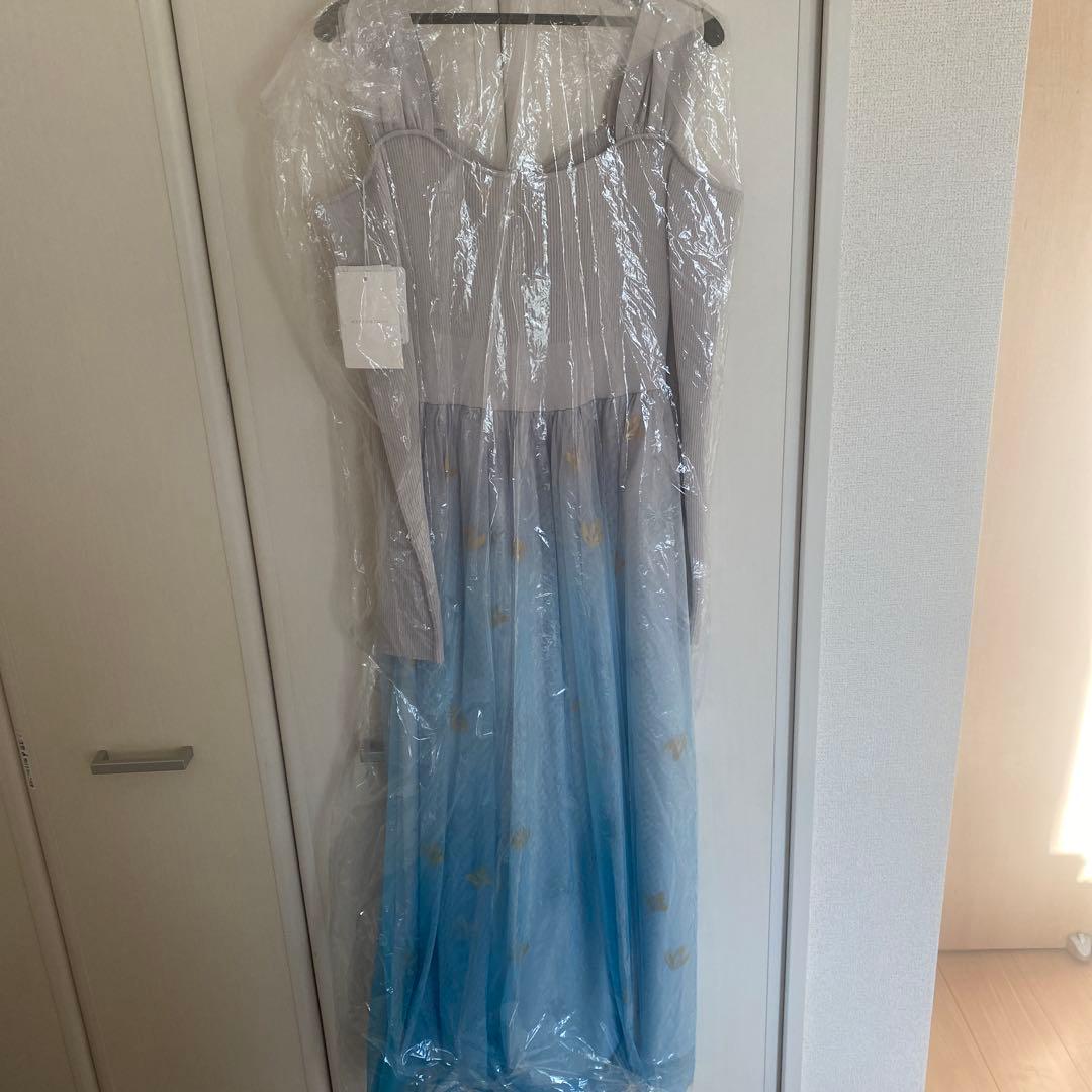 【新品】　アナと雪の女王　チュールドッキングワンピース　アナ雪　エルサ　ドレス